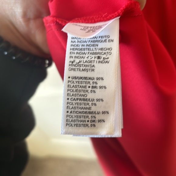 The Drop Jacob Long-Sleeve red Cutout Dress midi dress - Picture 5 of 5